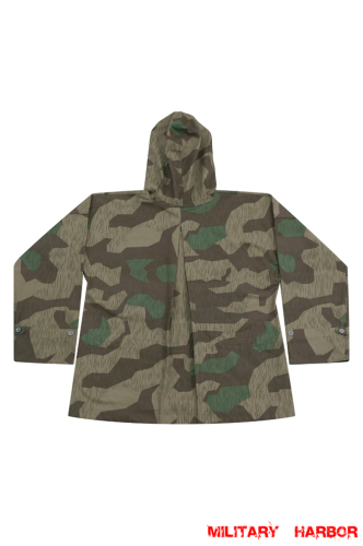 WWII German Reversible Splinter 31 Spring Camo Smock With Hood