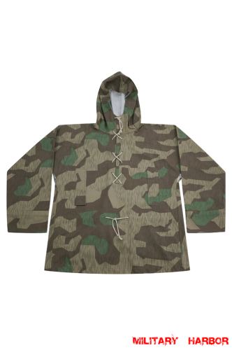 WWII German Reversible Splinter 31 Spring Camo Smock With Hood