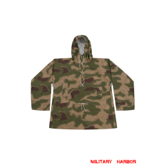 WWII German Reversible Marsh Sumpfsmuster 44 Camo Smock With Hood German Camo smock,German smock,German camo,Wehrmacht smock,Tan and water,german camouflage smock,WW2 uniforms,Marsh camo smock,Sumpfsmuster camo smock,german sniper smock