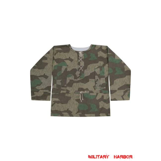 WWII German Reversible Splinter 31 Spring Camo Smock German Camo smock,German smock,German camo,Wehrmacht smock,Tan and water,german camouflage smock,WW2 uniforms,Marsh camo smock,Sumpfsmuster camo smock,german sniper smock