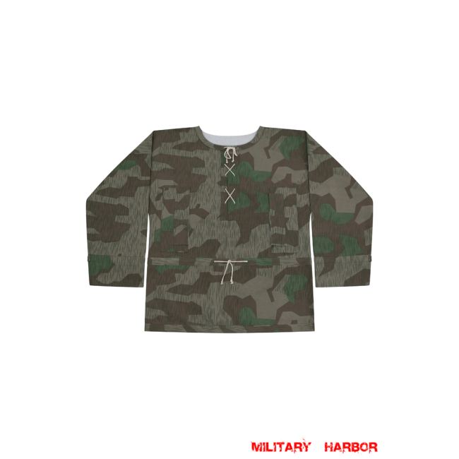 WWII German Reversible Splinter 31 Fall Camo Smock German Camo smock,German smock,German camo,Wehrmacht smock,Tan and water,german camouflage smock,WW2 uniforms,Marsh camo smock,Sumpfsmuster camo smock,german sniper smock