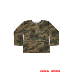 WWII German Reversible Splinter 42 Revered Color Camo Smock German Camo smock,German smock,German camo,Wehrmacht smock,Tan and water,german camouflage smock,WW2 uniforms,Marsh camo smock,Sumpfsmuster camo smock,german sniper smock