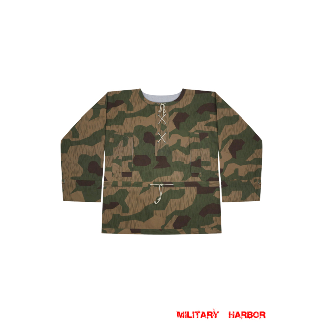 WWII German Reversible Splinter 42 Revered Color Camo Smock German Camo smock,German smock,German camo,Wehrmacht smock,Tan and water,german camouflage smock,WW2 uniforms,Marsh camo smock,Sumpfsmuster camo smock,german sniper smock