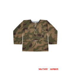 WWII German Reversible Marsh Sumpfsmuster 43 Camo Smock German Camo smock,German smock,German camo,Wehrmacht smock,Tan and water,german camouflage smock,WW2 uniforms,Marsh camo smock,Sumpfsmuster camo smock,german sniper smock