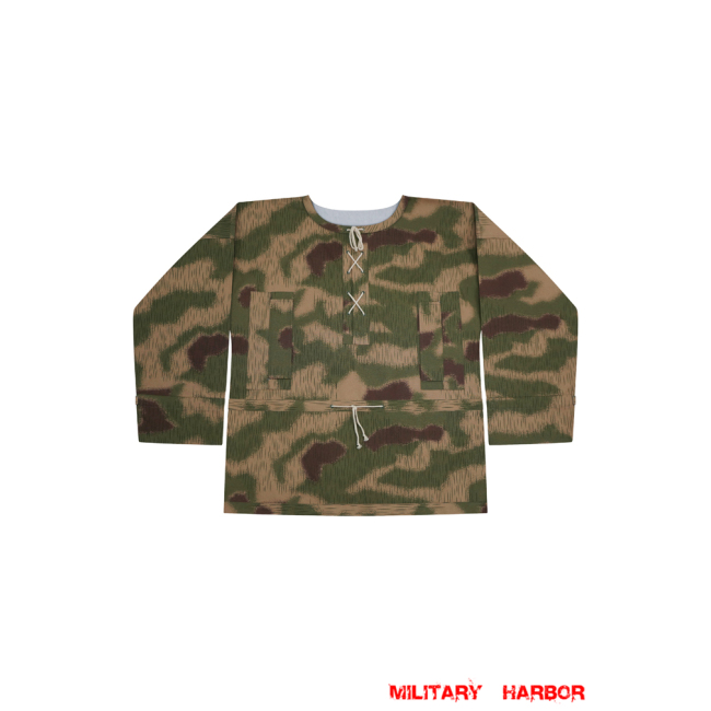 WWII German Reversible Marsh Sumpfsmuster 44 Camo Smock German Camo smock,German smock,German camo,Wehrmacht smock,Tan and water,german camouflage smock,WW2 uniforms,Marsh camo smock,Sumpfsmuster camo smock,german sniper smock