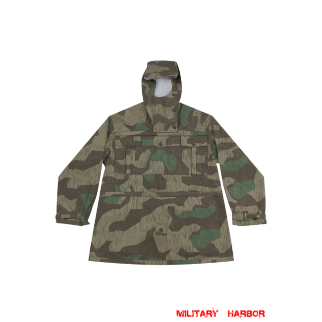 WWII German Reversible Splinter 31 Spring Camo Gebirgsjäger Anorak Smock WWII German smock,german camo smock,Gebirgsjäger uniforms,Gebirgsjäger smock,Gebirgsjäger Anorak,Anorak smock,Gebirgsjäger Anorak,Anorak smock,german camo Windbluse
