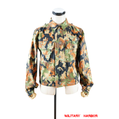 WWII German SS leibermuster 45 camo M45 field tunic German Camo tunic,German uniforms,SS uniforms,Wehrmacht uniforms,leibermuster,german camouflage jacket,WW2 uniforms