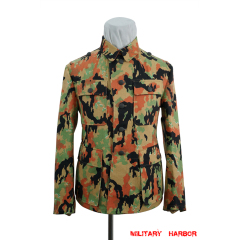 WWII German SS leibermuster camo M43 field tunic German Camo tunic,German uniforms,SS uniforms,Wehrmacht uniforms,leibermuster,german camouflage jacket,WW2 uniforms