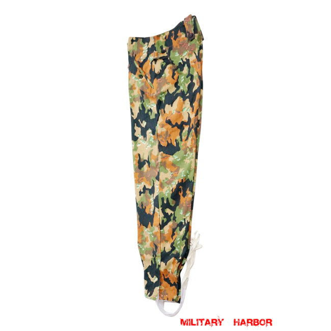 WWII German SS leibermuster 45 camo M43 field trousers German Camo trousers,German uniforms,SS uniforms,Wehrmacht uniforms,leibermuster,german camo pants,WW2 uniforms