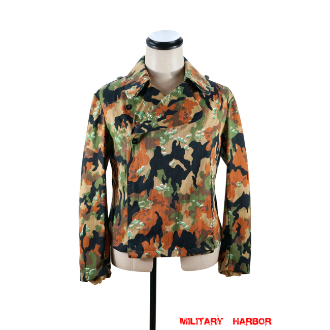 WWII German SS leibermuster 45 camo panzer wrap/jacket German Camo Panzer tunic,German panzer uniforms,SS uniforms,Wehrmacht uniforms,leibermuster,german camouflage jacket,WW2 uniforms
