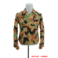 WWII German SS leibermuster camo panzer wrap/jacket German Camo Panzer tunic,German panzer uniforms,SS uniforms,Wehrmacht uniforms,leibermuster,german camouflage jacket,WW2 uniforms