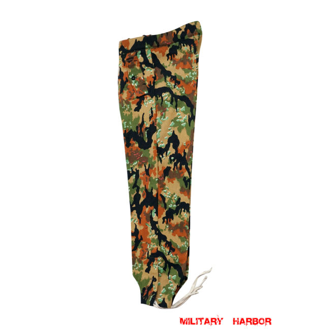 WWII German SS leibermuster 45 camo panzer trousers German Camo Panzer trousers,German panzer uniforms,SS uniforms,Wehrmacht uniforms,leibermuster,german camo pants,WW2 uniforms