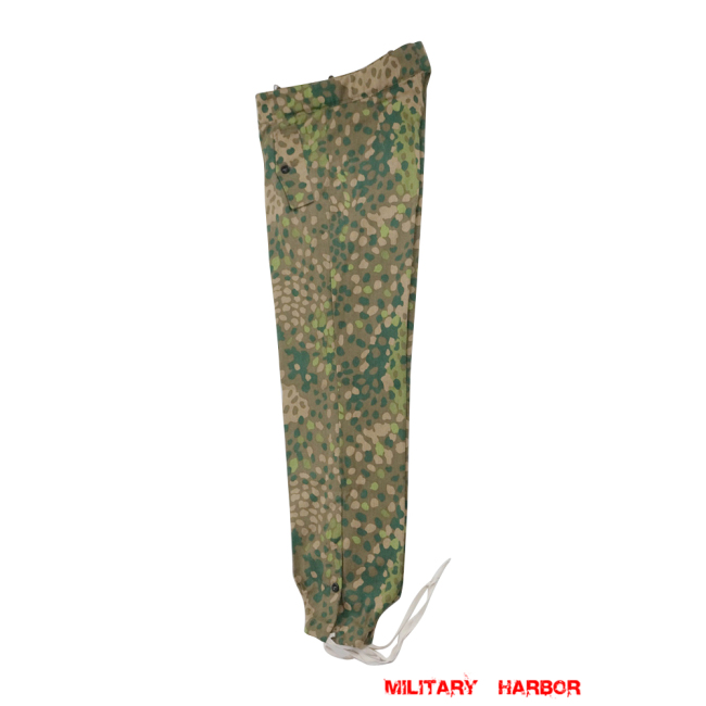 WWII German SS DOT 44 camo panzer trousers German Camo Panzer trousers,German panzer uniforms,SS uniforms,Wehrmacht uniforms,dot,german camo pants,WW2 uniforms