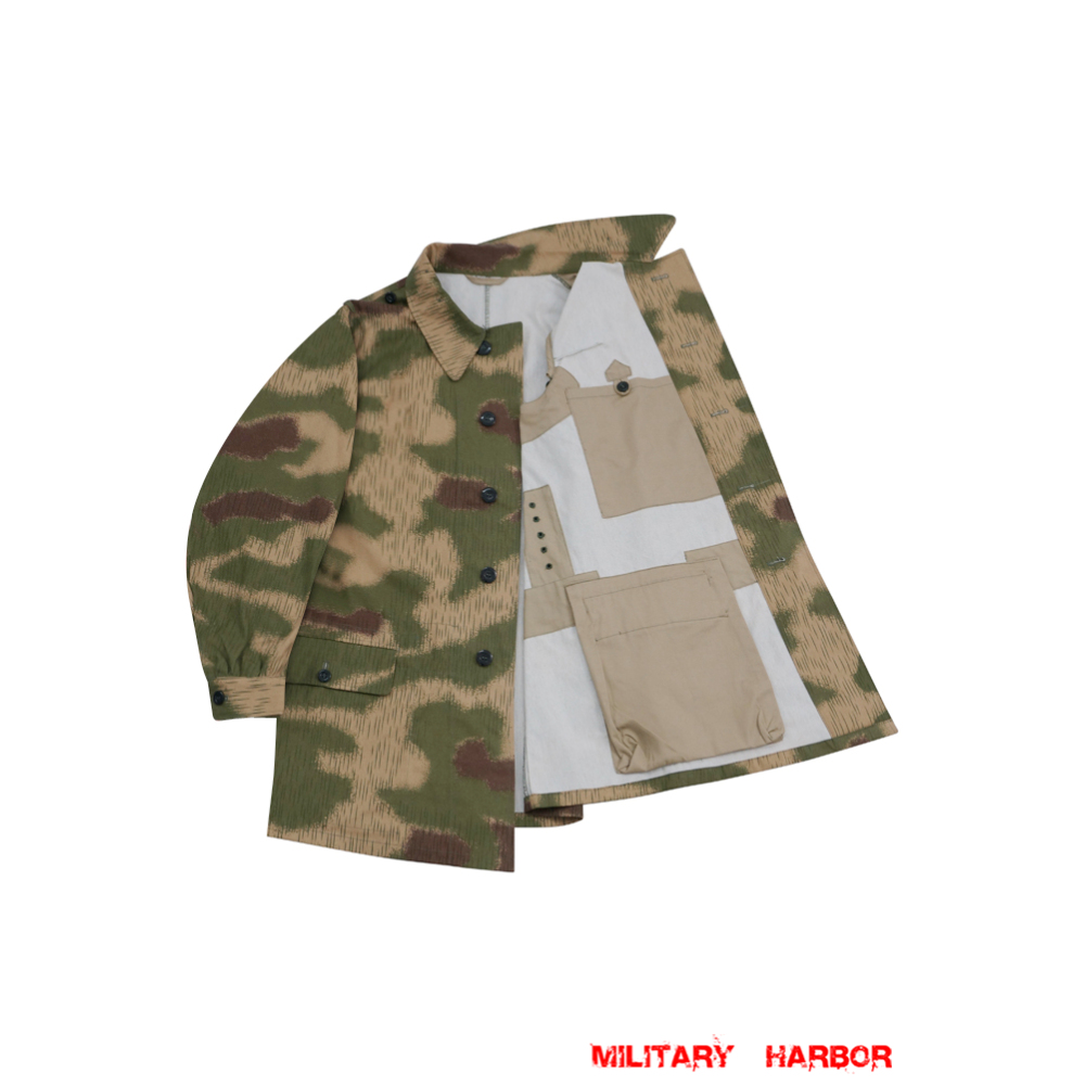 Costume Militaire WWII Veste Militaire Heer Marsh M44 - Tunique Champ Camouflage - Reproduction Qualité Musée Reproduction M40 Field Tunic Costume Militaire WWII Veste Militaire Heer Marsh M44 - Tunique Champ Camouflage - Reproduction Qualité Musée Reproduction M40 Field Tunic