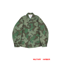 WWII German Luftwaffe Field Division Splinter B camo modified shortened smock I German Camo tunic,German uniforms,SS uniforms,Luftwaffe uniforms,Wehrmacht uniforms,Splinter B,german camouflage jacket,WW2 uniforms