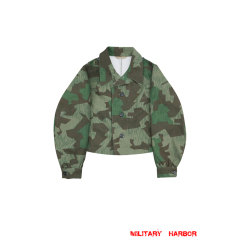 WWII German Luftwaffe Field Division Splinter B camo modified shortened smock II German Camo tunic,German uniforms,SS uniforms,Luftwaffe uniforms,Wehrmacht uniforms,Splinter B,german camouflage jacket,WW2 uniforms