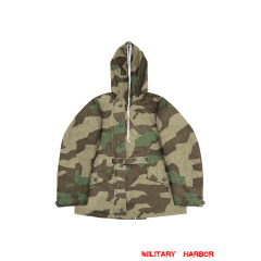 WWII German Reversible Winter Parka in Splinter 31 Spring Camo German Camo tunic,German uniforms,SS uniforms,Wehrmacht uniforms,WW2 uniforms,Splinter 31,WW2 camo,WWII camo,WW2 German camouflage,WWII German camouflage,German Camo Uniform,winter parka