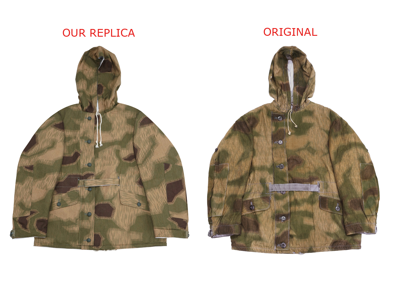 German Camo tunic,German uniforms,SS uniforms,Wehrmacht uniforms,WW2 uniforms,Marsh Sumpfsmuster 43,WW2 camo,WWII camo,WW2 German camouflage,WWII German camouflage,German Camo Uniform,winter parka