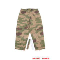 WWII German Reversible Winter Trousers in Splinter 42 Reversed Color Camo