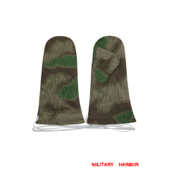 WWII German Reversible Winter Parka Mittens Gloves in Splinter C 43 Camo WWII German Reversible Winter Parka Mittens Gloves in Splinter C 43 Camo