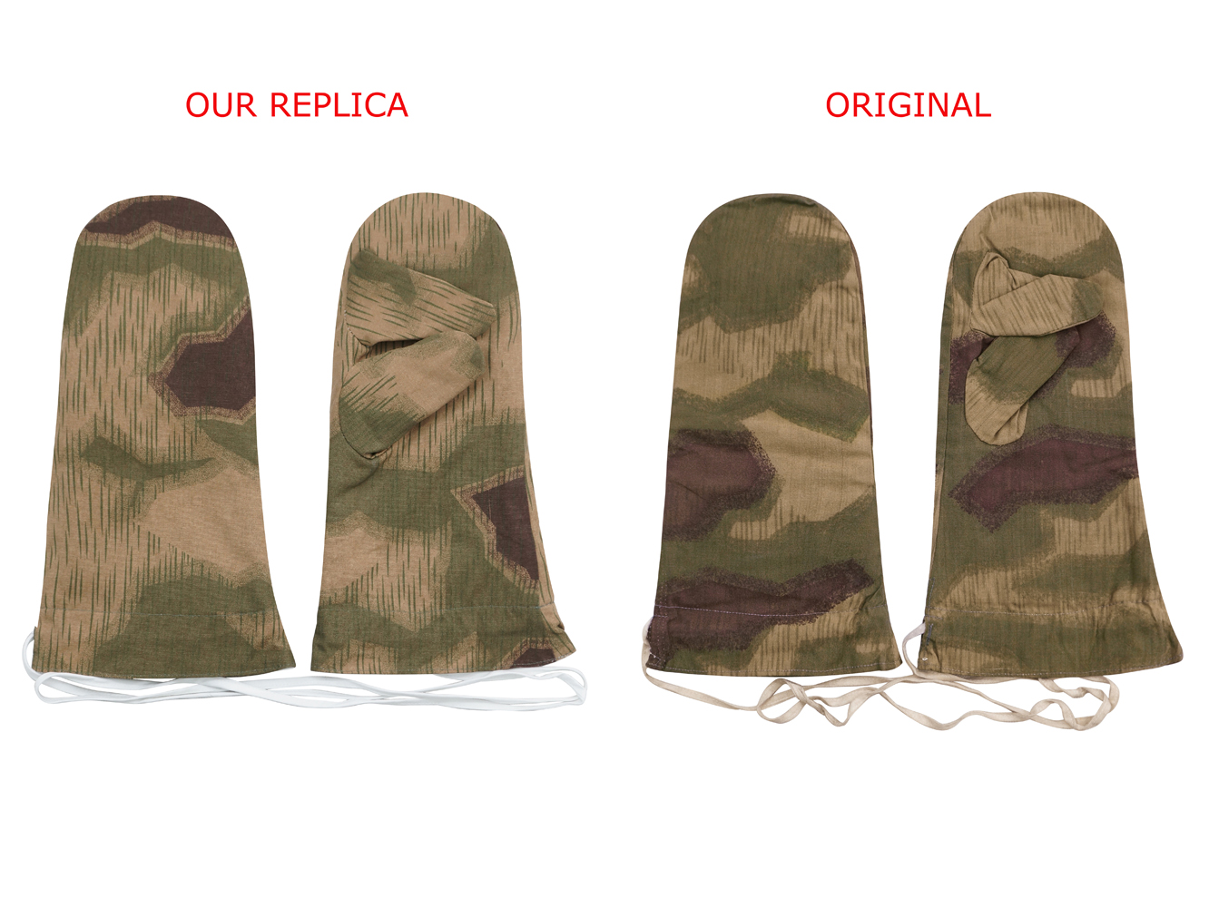 german mittens,ww2 gloves,german camo mittnes,german Reversible mittens,german parka mittens,Splinter mittens