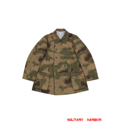 WWII German Marsh Sumpfsmuster 43 Camo Gebirgsjäger Mountain Trooper Wind Jacket II WW2 German uniform,wehrmacht uniform,German army uniform,m41 tunic,Splinter marsh 43