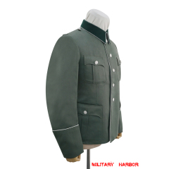 WWII German Heer M36 Officer General Gabardine piped service tunic Jacket