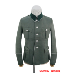 WWII German Heer M36 Officer General Gabardine piped service tunic Jacket WWII German Heer M36 Officer General Gabardine piped service tunic Jacket