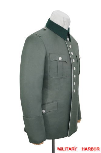 WWII German Heer M27 General Officer Gabardine piped service tunic jacket I