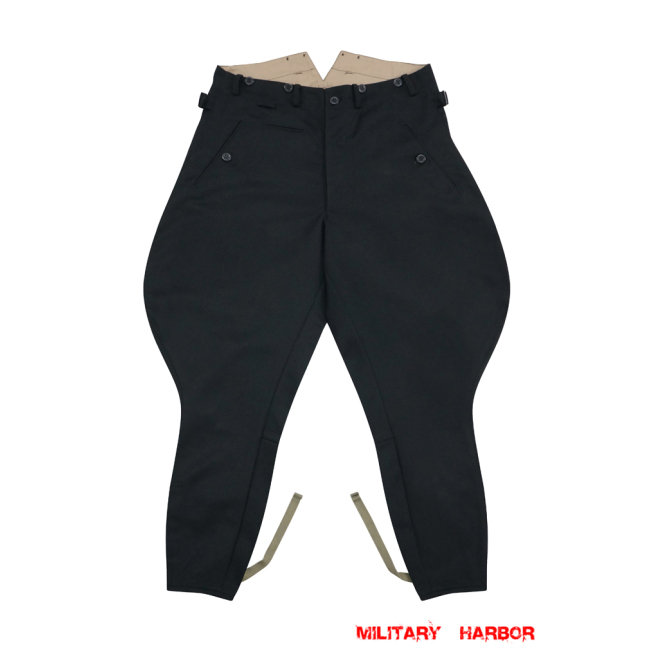 WWII German Allgemeine SS M32 Officer General Black Gabardine Breeches WW2 german uniform,SS uniform,waffen SS,gestapo,SS Trousers,German SS Gabardine Trousers,WW2 uniforms,wii uniforms,WWII german militaria,WWII german,reenactment  shop,reenactment uniforms,german WW2 uniforms,german WW2 militaria,WW2 reproduction,german officer uniform,replica military uniforms,saving private ryan uniforms
