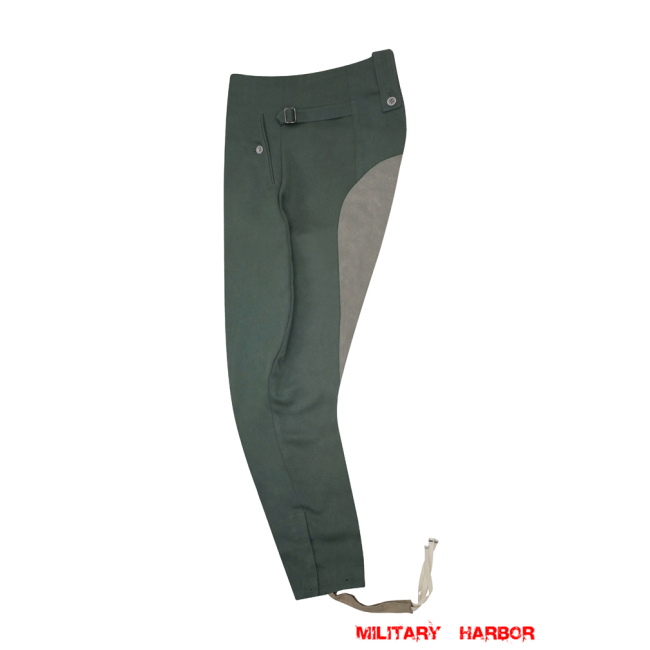 WWII German SS M43 Field Grey Gabardine Mounted Troops Riding Breeches WW2 german uniform,SS uniform,waffen SS,gestapo,SS Trousers,German SS Gabardine Trousers,WW2 uniforms,wii uniforms,WWII german militaria,WWII german,reenactment  shop,reenactment uniforms,german WW2 uniforms,german WW2 militaria,WW2 reproduction,german officer uniform,replica military uniforms,saving private ryan uniforms