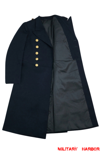 WWII German Kriegsmarine General Officer Navy Blue Gabardine Frock Coat