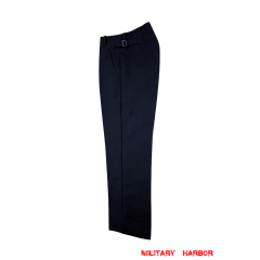 WWII German Kriegsmarine Officer General Navy Blue Gabardine Straight Trousers WWII German Kriegsmarine Officer General Navy Blue Gabardine Straight Trousers