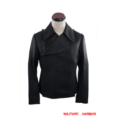 WWII German SS panzer EM black gabardine wrap jacket WW2 german uniform,panzer uniform,german army uniform,Blitz,german panzer,SS panzer uniforms,WWII uniforms,reenactment uniforms,WW2 reproduction,german WWII uniforms,militaria german,german WW2 militaria,WWII jackets,german panzer jacket,german tunic WW2,panzer wrap jacket,WWII field uniforms,WW2 tank uniforms ,german tank uniforms