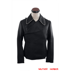 WWII German SS panzer officer black gabardine wrap jacket WW2 german uniform,panzer uniform,german army uniform,Blitz,german panzer,SS panzer uniforms,WWII uniforms,reenactment uniforms,WW2 reproduction,german WWII uniforms,militaria german,german WW2 militaria,WWII jackets,german panzer jacket,german tunic WW2,panzer wrap jacket,WWII field uniforms,WW2 tank uniforms ,german tank uniforms