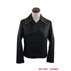 WWII German Heer Recon Panzer Black Gabardine Wrap/Jacket WWII German Heer Recon Panzer Black Gabardine Wrap/Jacket