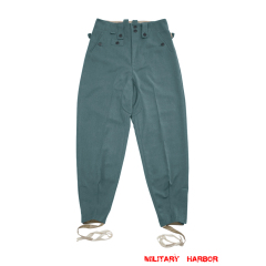 WWII German Police M43 Gabardine Field Trousers Keilhosen WW2 German police gabardine trousers,WW2 german police uniforms,WWII police uniform,WWII german police militaria,ww2 german police trousers