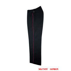 WWII German Fire Police Officer Black gabardine Trousers With Pipe WW2 German police gabardine trousers,WW2 german police uniforms,WWII police uniform,WWII german police militaria,ww2 german police trousers