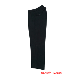 WWII German Political Party Leader Black Gabardine Straight Trousers WWII German Political Trousers,German Political Party Trousers,NSDAP Trousers,ww2 german leader Trousers,Führer Trousers,Adolf Hitler Trousers