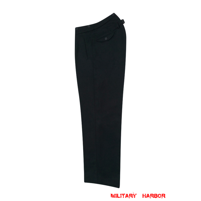 WWII German Political Party Leader Black Gabardine Straight Trousers WWII German Political Trousers,German Political Party Trousers,NSDAP Trousers,ww2 german leader Trousers,Führer Trousers,Adolf Hitler Trousers