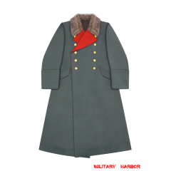 WWII German Heer General Fur Collar Gabardine  Greatcoat ww2 german greatcoat,wehrmacht greatcoat,german army greatcoat,SS greatcoat, M36 Greatcoat,DAK,Rommel,afrikakorps,Fur Collar Greatcoat,german Fur Greatcoat
