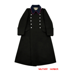 WWII German Fire Police Black Wool Greatcoat WW2 german greatcoat,wehrmacht greatcoat,german army greatcoat,SS greatcoat,Police Greatcoat,German Overcoats,german coat WW2,german great coat,german military coats WWII german greatcoat