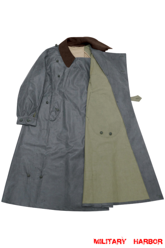 WWII German Motorcyclist Rubberized Protective Coat Kradmantel