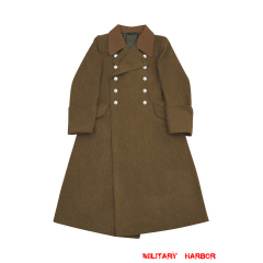 WWII German SA Officer Brown Wool Greatcoat ww2 german greatcoat,wehrmacht greatcoat,german army greatcoat,SA greatcoat, M36 Greatcoat