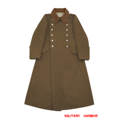 WWII German SA EM Brown Wool Greatcoat WWII German SA EM Brown Wool Greatcoat