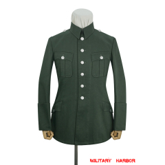 WWII German Heer M28 General Officer Summer HBT Service Tunic Jacket WWII German Heer M28 General Officer Summer HBT Service Tunic Jacket