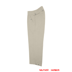 WWII German M43 Summer HBT Off-White Field Trousers WW2 german uniform,wehrmacht uniform,german army uniform,waffen SS,m43 keilhosen,WWII German HBT Cotton Trousers,HBT uniforms,WW2 german militaria,WW2 military surplus,w2 uniforms,WWII german,replica military uniforms,german summer uniforms,WWII Reenactment,reenactment  shop