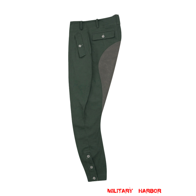 WWII German SS M44 HBT Reed Green Mounted Troops Riding Breeches WW2 german uniform,wehrmacht uniform,german army uniform,waffen SS,M44 keilhosen,WWII German HBT Cotton Trousers,HBT uniforms,WW2 german militaria,WW2 military surplus,w2 uniforms,WWII german,replica military uniforms,german summer uniforms,WWII Reenactment,reenactment  shop