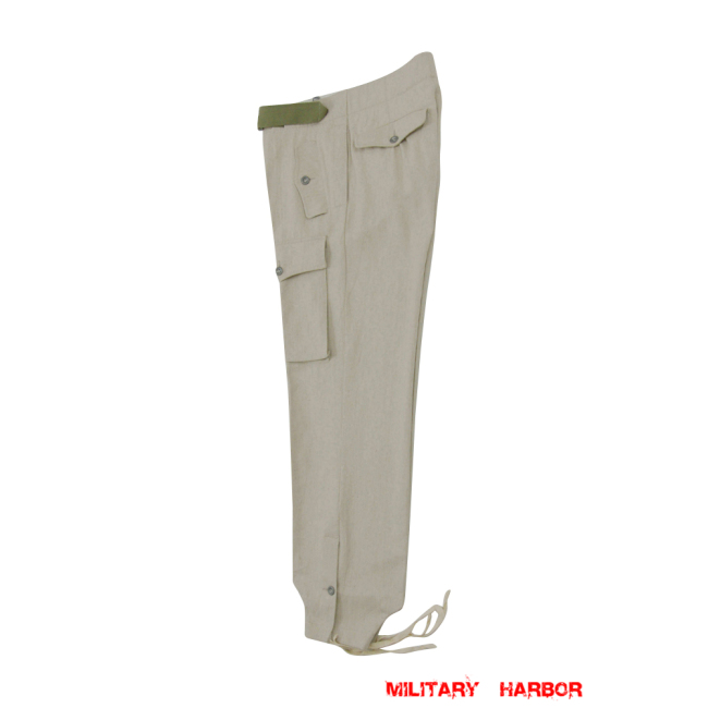 WWII German Heer panzer summer HBT off-white trousers WW2 german uniform,panzer uniform,german army uniform,waffen SS,german panzer trousers,WWII German HBT Cotton Panzer Trousers,HBT uniforms,WW2 german militaria,WW2 military surplus,w2 uniforms,WWII german,replica military uniforms,german summer uniforms,WWII Reenactment,reenactment  shop
