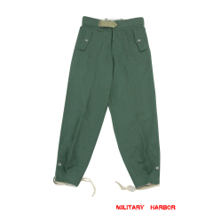 WWII German SS panzer summer HBT reed green trousers